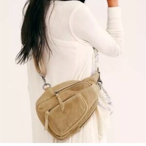 Free People Stylish Suede Women's Sling Bag